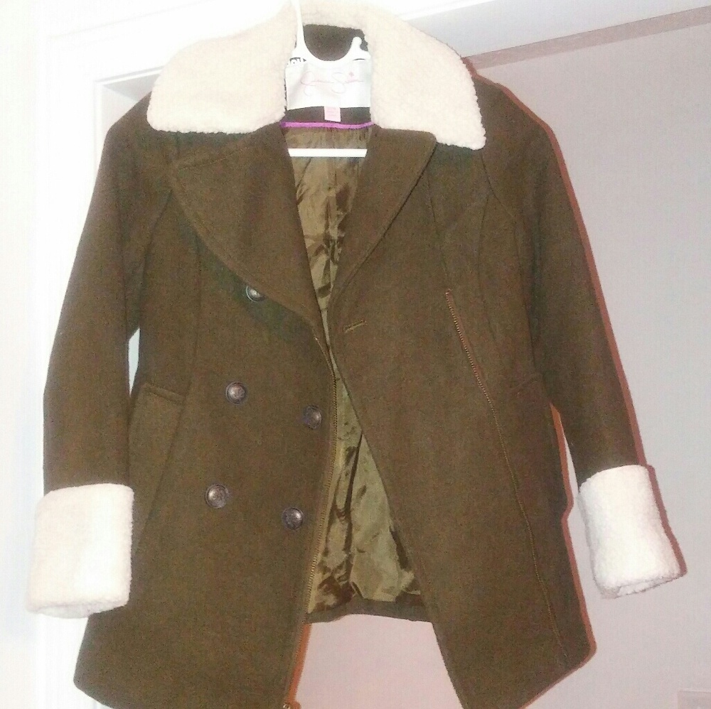 Girls Jessica Simpson Faux Fur Coat - Picture 3 of 8